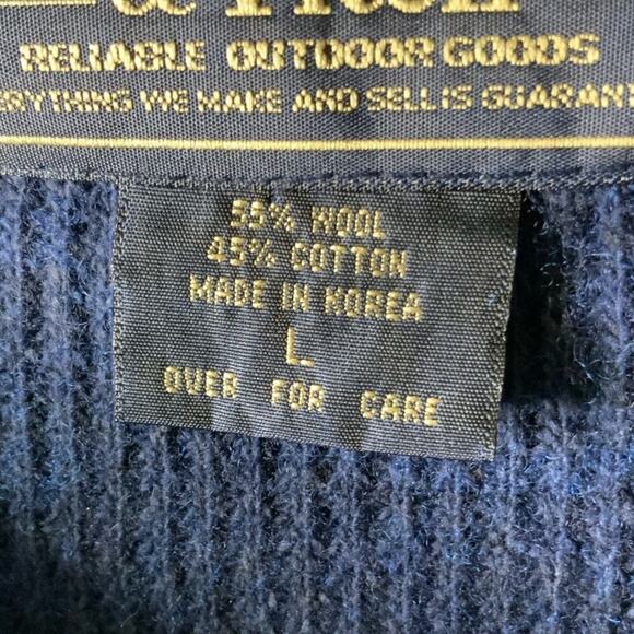 Abercrombie & Fitch Sweater Mens Large Wool Blend Knit Crewneck Pullover Preppy - Picture 7 of 7